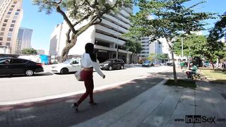 Bianca Naldy voluptuous Brazilian women tricked by stranger on the