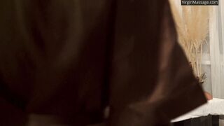 Orgasms caused by lesbo snatch grind