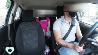 Crazy Hot young women masturbates in my uber and does not