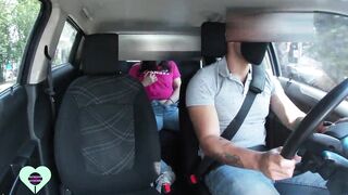 Crazy Hot young women masturbates in my uber and does not