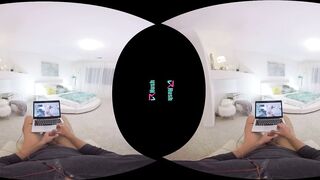 VRHUSH Your lusty stepsisters Arielle Faye and Emily Mena catch you jerking off