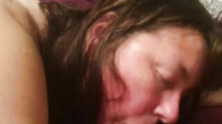 Bbw hoe Kate Bay blows dick and banged! wearing ass