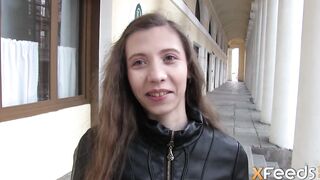 XFeeds - Teenie is ready for a cast inside porn