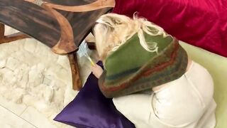 Nagging Stepmother wants her stepson to clean but gets stuck