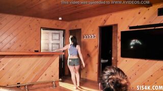 Abella Danger treating foster brother to 3some with Sara Luuv