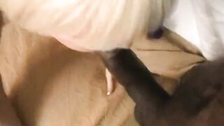 Blonde fucking a BBC