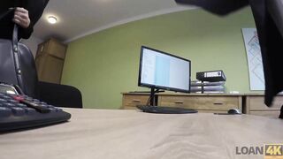 LOAN4K Needing a loan makes the businesswoman hook up with a man