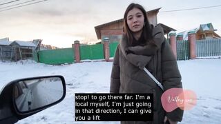 SPY CAMERA Real russian fellatio into vehicle with conversations