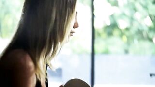 Big Boobed Gabbie Carter gets fuck by 2 dudes