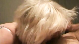 Hot grandma sucking dick and get cum in mouth