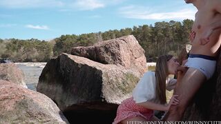 Extremely Risky Pounding Snatch On The Outdoors Beach! 4K