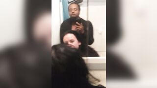 Bent over and nailed inside friends restroom