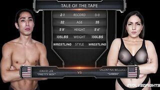 Valentina Bellucci Nude Wrestling Fight Vs David Lee Queening and