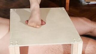 Nylon tight foot penis stomping by gothic dom pt2