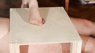 Nylon tight foot penis stomping by gothic dom pt2