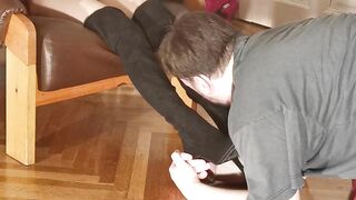 Boot socks & toes sniffing for my dominant lover pt1