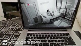 VR BANGERS Inked slender babysitter loves butt fucking