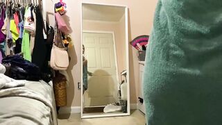 Just out the shower