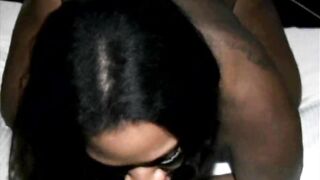 Long ass dark skin african teens gets nailed inside casting