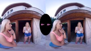 18VR Your lover Angelika Share You With Vulgar Dykes Lily Ray And Cayenne Cutie