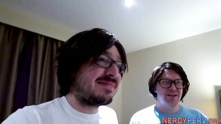 Leeds geeks gets fellatio from tiny euro