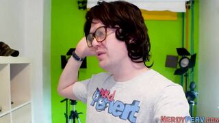 Leeds geeks gets fellatio from tiny euro