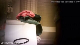 Bae Sister Caught Peeing and Taking A Shower Spycam