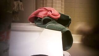 Bae Sister Caught Peeing and Taking A Shower Spycam