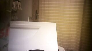 Bae Sister Caught Peeing and Taking A Shower Spycam