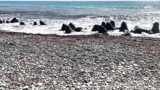 Faster Fucking on Outdoors Beach and Facial