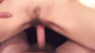 Large cum shower splattered on belly and face of eastern