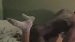 Petite Dark Haired mom loving big black cock
