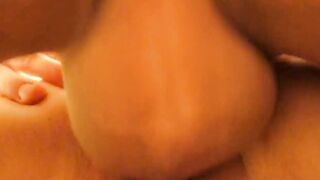 facial creampie inside whore