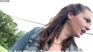 Ava Moore - Nailed By two African Men Into The