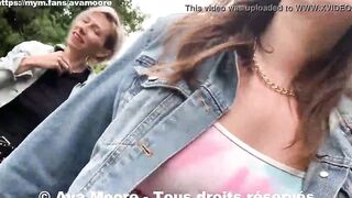 Ava Moore - Nailed By two African Men Into The