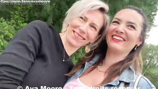 Ava Moore - Nailed By two African Men Into The