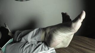 Cutie Wrinkled Older Soles On The Table