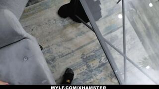 Great cougar Stepsister gets banged! and facialized