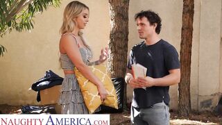 Erotic America - Madelyn Monroe riding the neighbor's dick