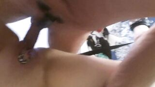 Ballfucking my slave.