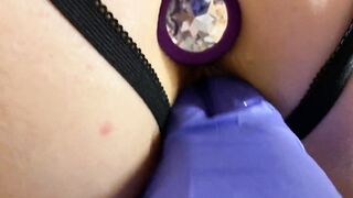 Harley Peachybutt anal and cunt tease