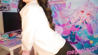 NAGATORO POSING SEMPAI AGAIN WITH DILDO CONTROL AND SLOPPY FELLATIO