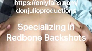 Huge ass redbone backshot compilation