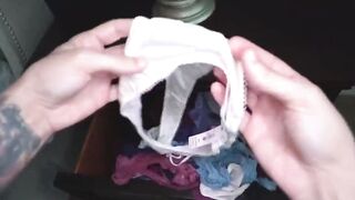 Big tit milf catches panty sniffing son and takes anal pounding