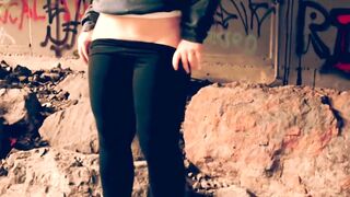 Outdoor Exhibitionist Fat Butt Milf
