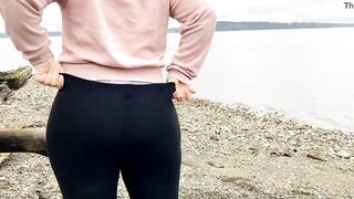 Outdoor Exhibitionist Fat Butt Milf