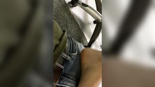 My Boss Uses Her Foot Under Table