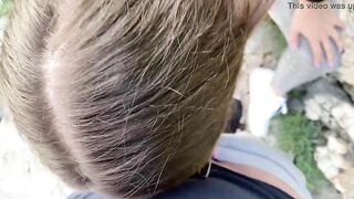 BIG CREAMPIE ON MY FACE CUMWALK (RISKY OUTSIDE )