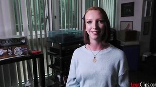 Cutie red haired hand job bimbo Katie Kiss takes a magic wand