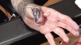 Huge titty Evilyn Ink tattoos Sascha then gets plowed